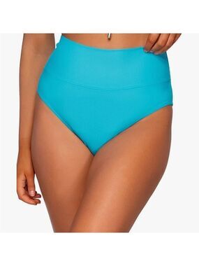High-Waisted Blue Bikini Bottom